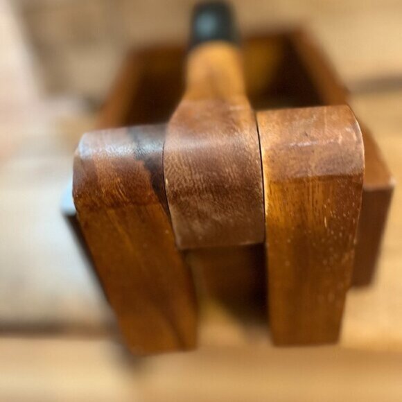 1950's Vintage Beautiful Maple Hand Painted Mallard Duck Nut Cracker - Picture 2 of 11